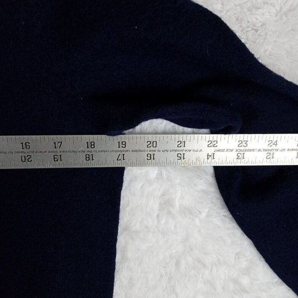 Club Room Womens Sweater Blue M‎ Merino Wool Long Sleeve V Neck Sweatshirt - Picture 5 of 8